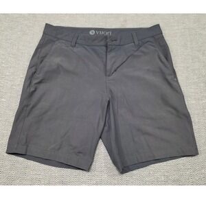 Vuori Meta Shorts Mens 32 Charcoal Grey Performance Chino Golf Casual Active